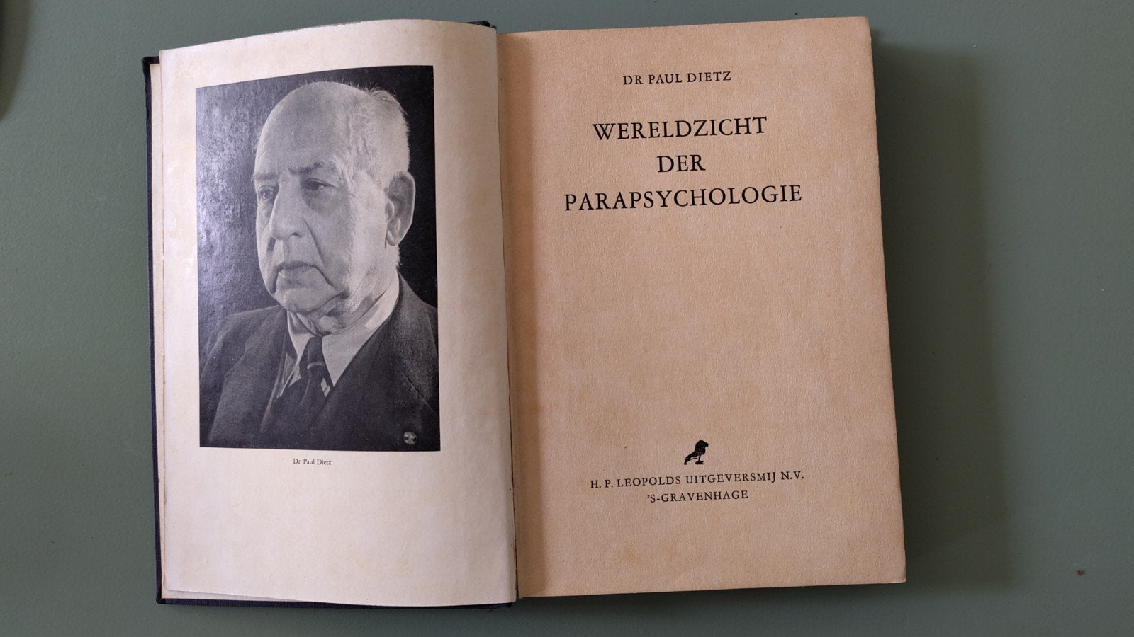 Wereldzicht der Parapsychologie - Dr. Paul Dietz, Ophalen of Verzenden