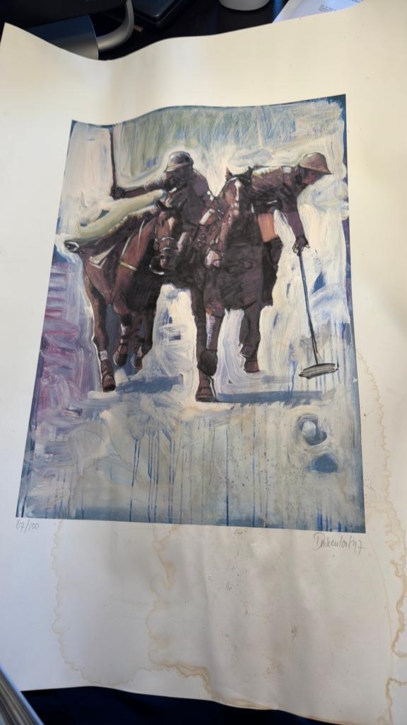 Schilderij donkeul ost, Antiek en Kunst, Kunst | Tekeningen en Foto's, Ophalen of Verzenden