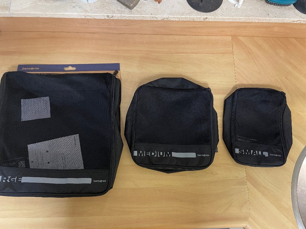 NIEUW Travelbags packing cubes organizer Samsonite, 20 tot 30 cm, Zwart, Minder dan 40 cm, Ophalen of Verzenden