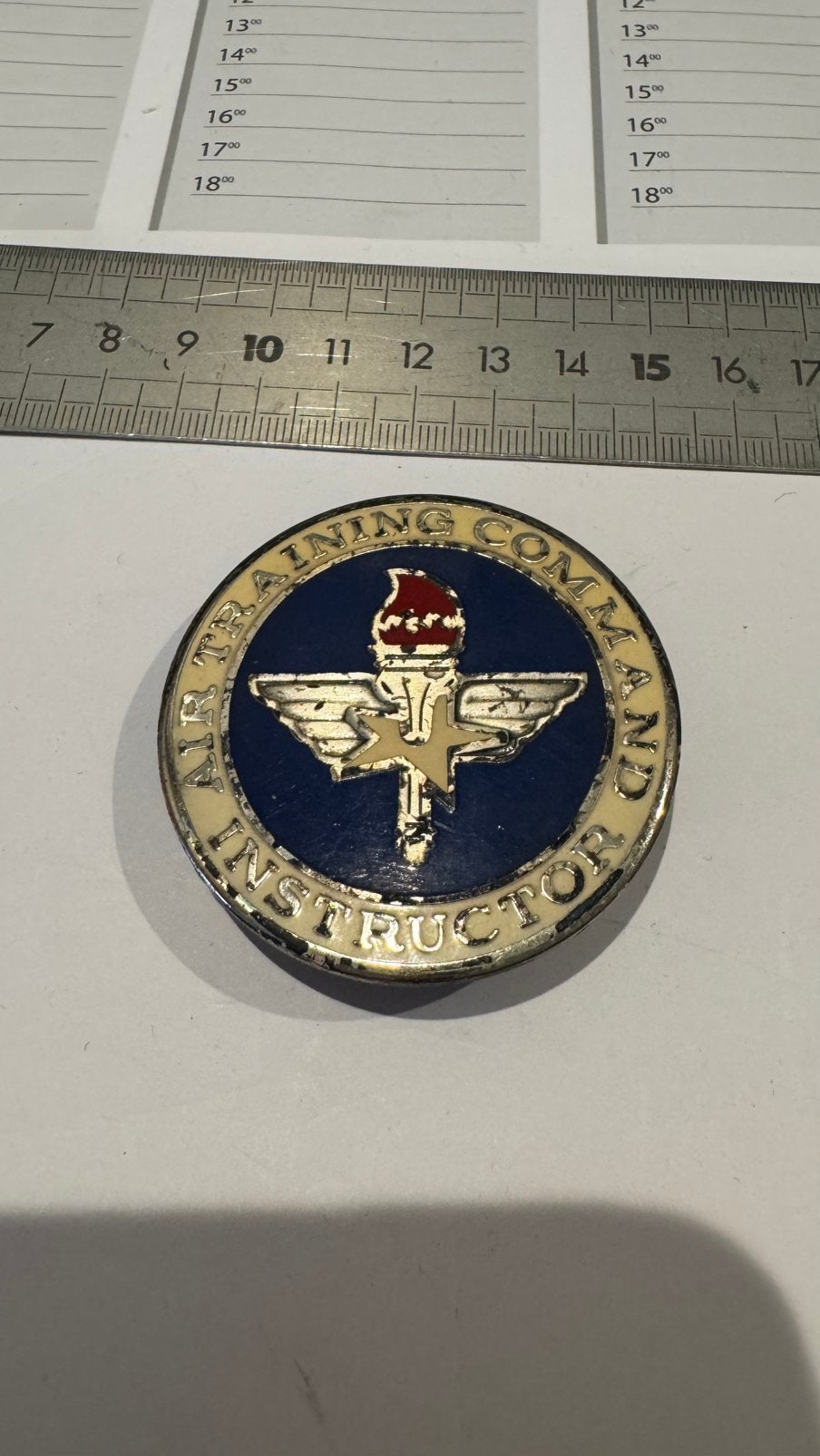 Borstembleem Air training command instructor, Ophalen of Verzenden, Luchtmacht, Nederland, Embleem of Badge