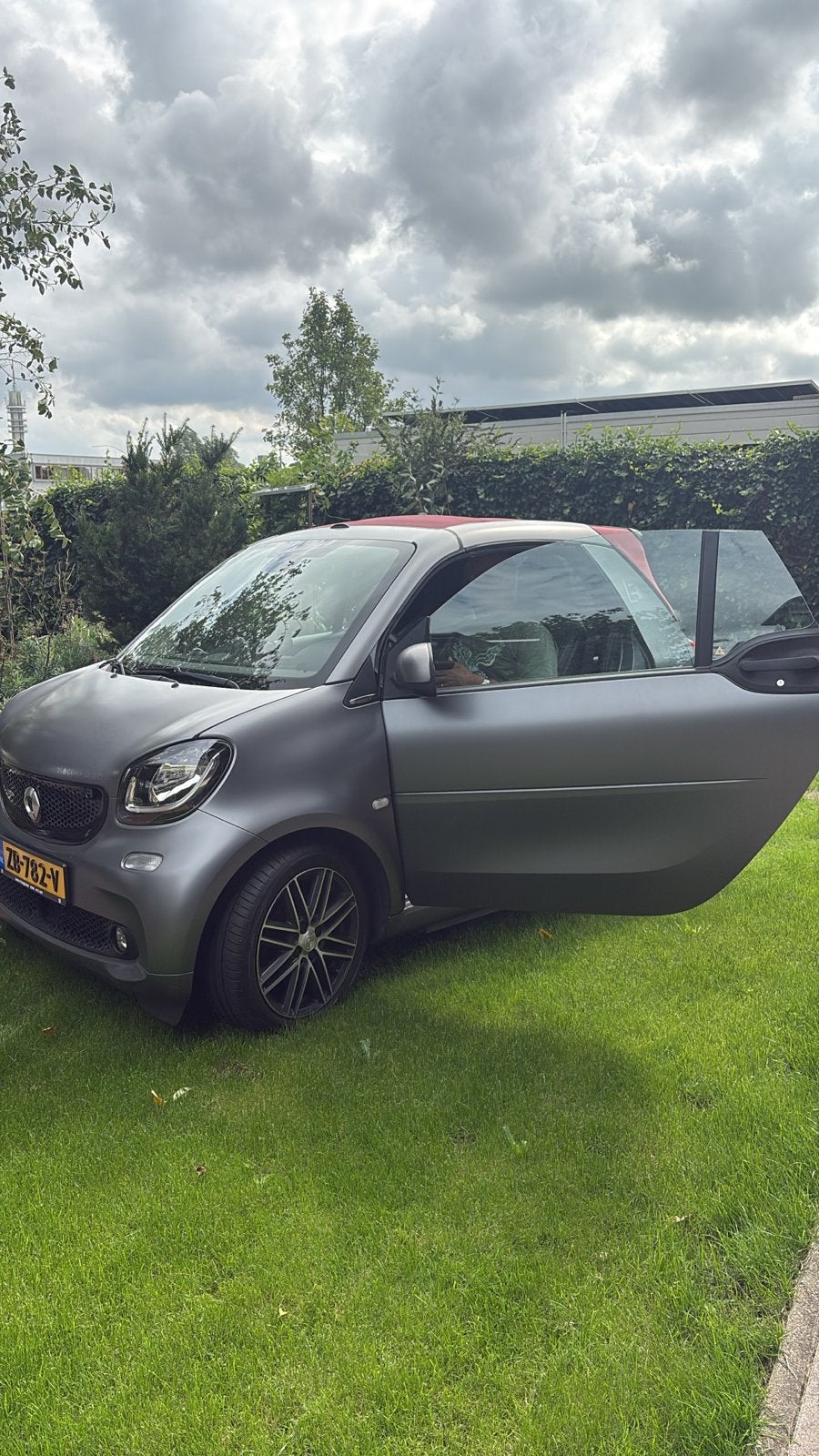 Smart ForTwo Electric Drive 82pk Aut. 2018 Grijs, Auto's, Automaat, Achterwielaandrijving, Cabriolet, Elektrisch