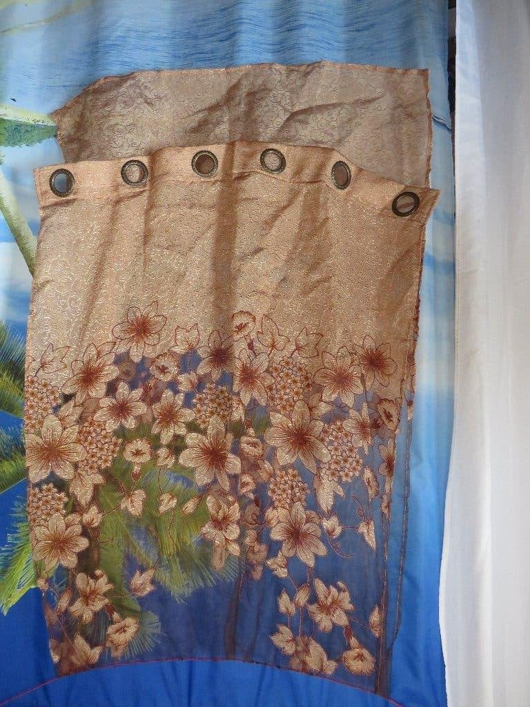 smal lang sierlijk gordijn half doorzichtig MagiD  98x255 cm, Overige merken, 255 cm, Ophalen of Verzenden, Zo goed als nieuw