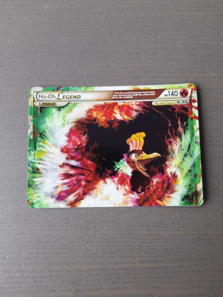 Heartgold & soulsilver 111/123 ho-oh legend, Ophalen of Verzenden, Gebruikt, Losse kaart, Foil