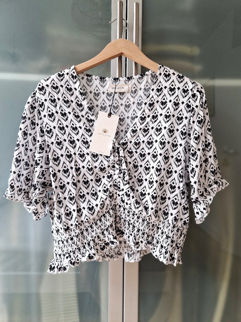Revelation bohemian crop top THE STING, Verzenden, Wit, Maat 46/48 (XL) of groter, Nieuw