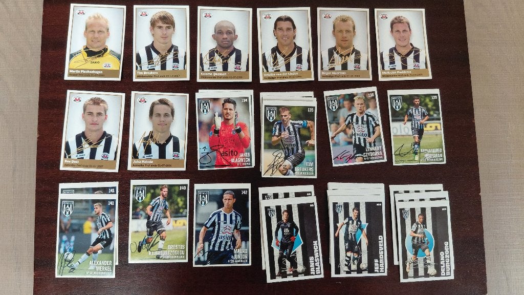 44 voetbalplaatjes AH Heracles Almelo, Verzenden, Zo goed als nieuw, Overige binnenlandse clubs, Poster, Plaatje of Sticker