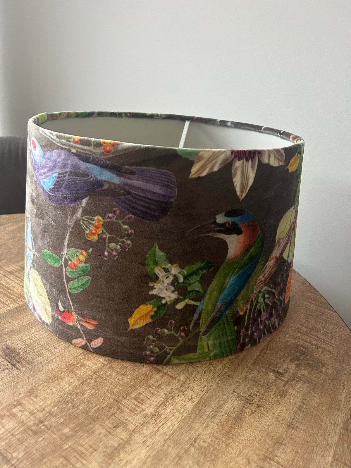 Lampenkap met vogelprint voor hang- of staande lamp, Hanglamp, Gebruikt, Meerkleurig, Rond