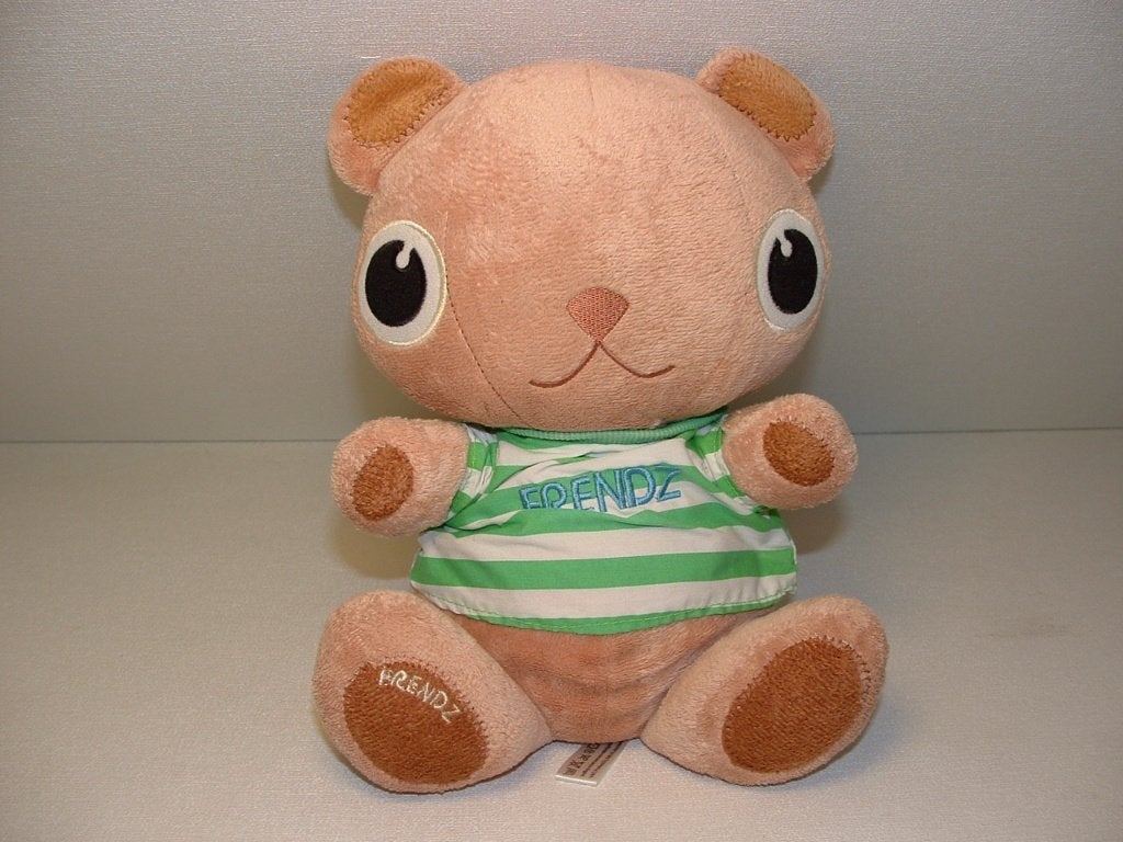 V & D FRENDZ BEER VELOURS BEIGE/BRUIN MET GLADDE KATOEN, Kinderen en Baby's, Ophalen of Verzenden, Nieuw, Overige typen