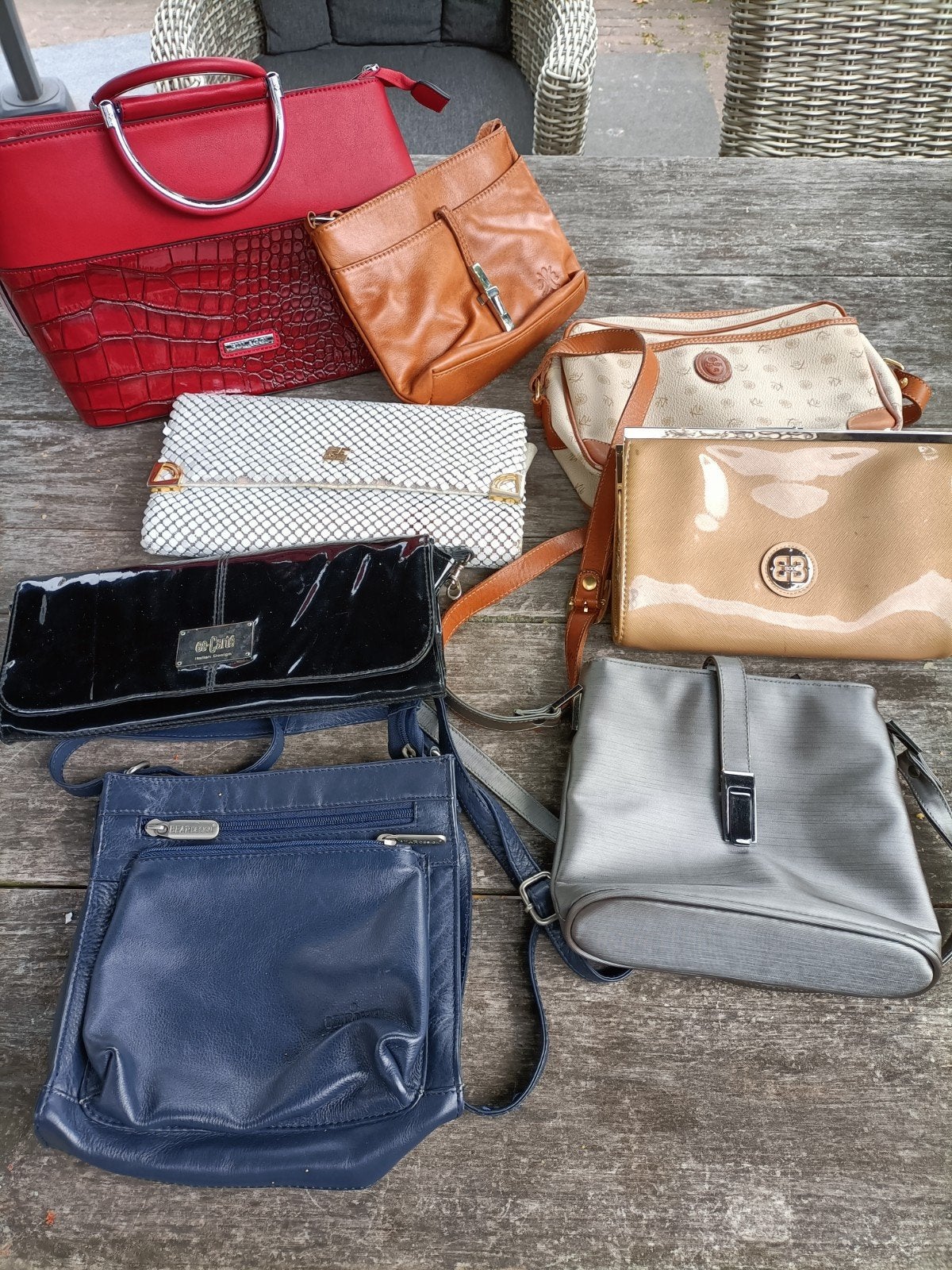 8 design tassen. Italiaans., Sieraden, Tassen en Uiterlijk, Tassen | Damestassen, Ophalen, Handtas