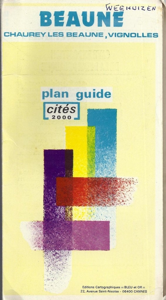 U73 plattegrond beaune 2000 frankrijk, Gelezen, Ophalen of Verzenden, Landkaart, 2000 tot heden