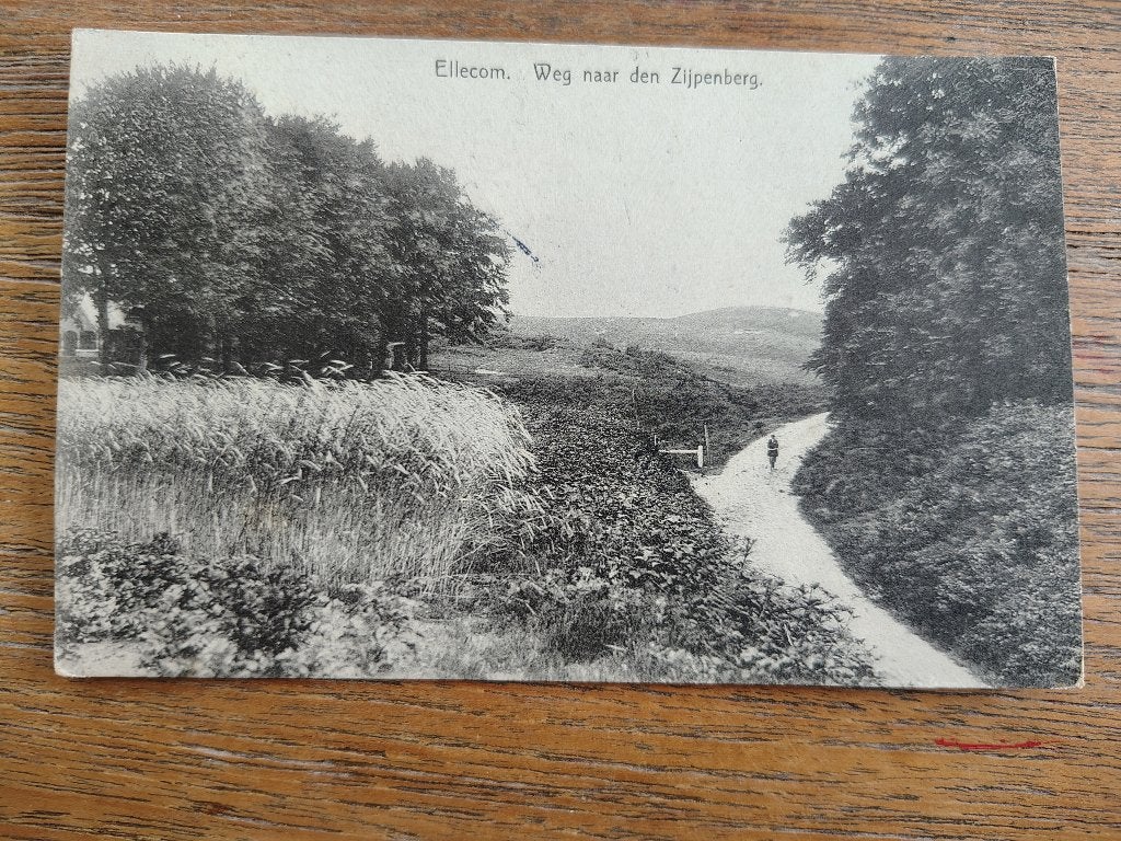 Ellecom weg naar de Zijpenberg, Verzamelen, Verzenden, Voor 1920, Gelderland