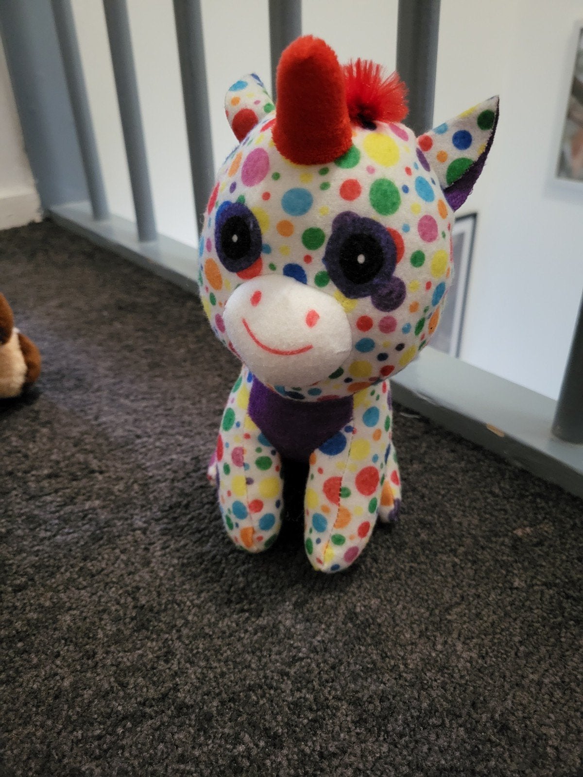 confetti eenhoorn knuffel nicky toy, Ophalen of Verzenden, Zo goed als nieuw, Overige typen