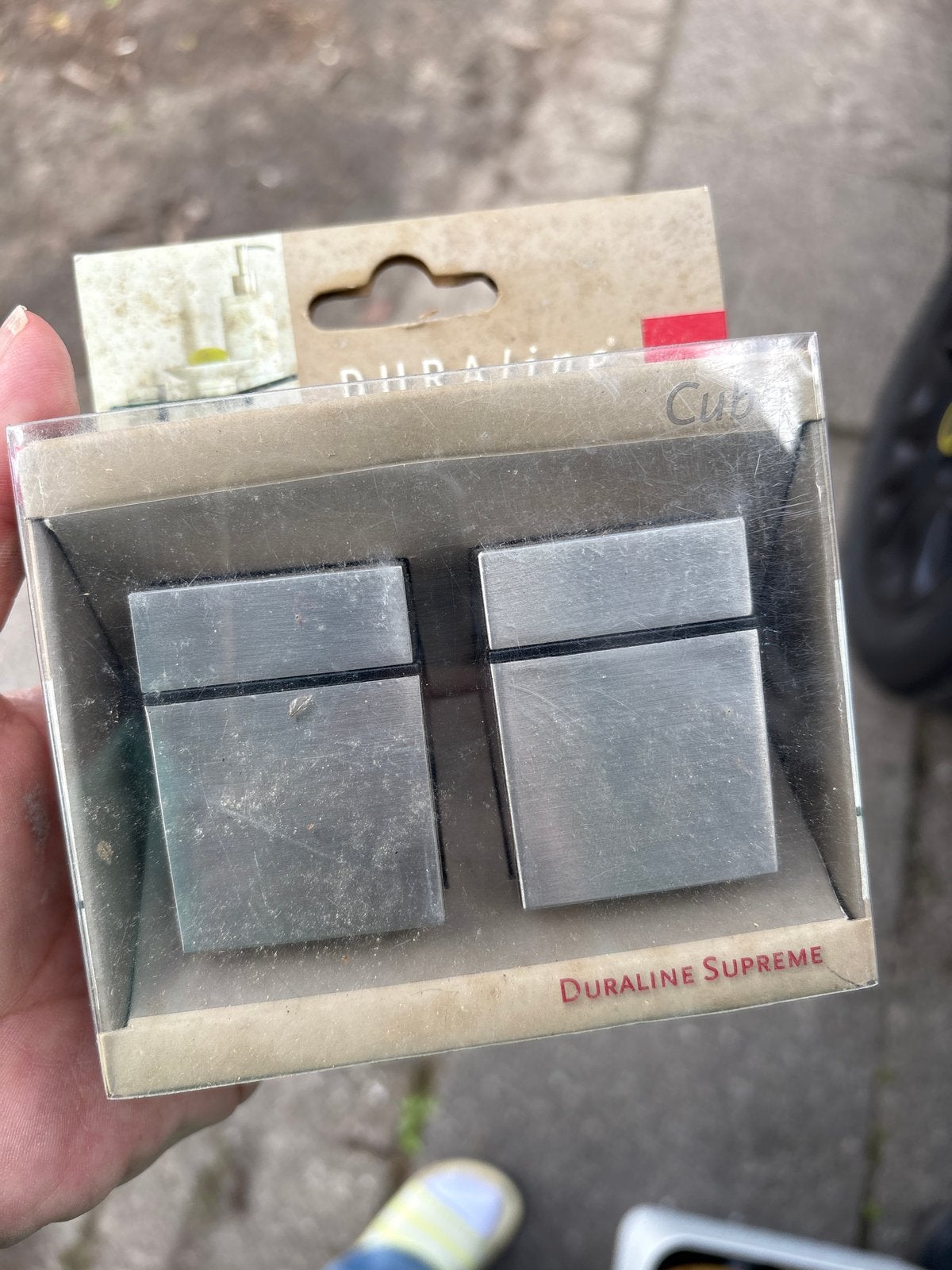Duraline Cube Ophangsysteem voor glazen wandplaten (4 stuks), Ophalen, Nieuw, Overige typen
