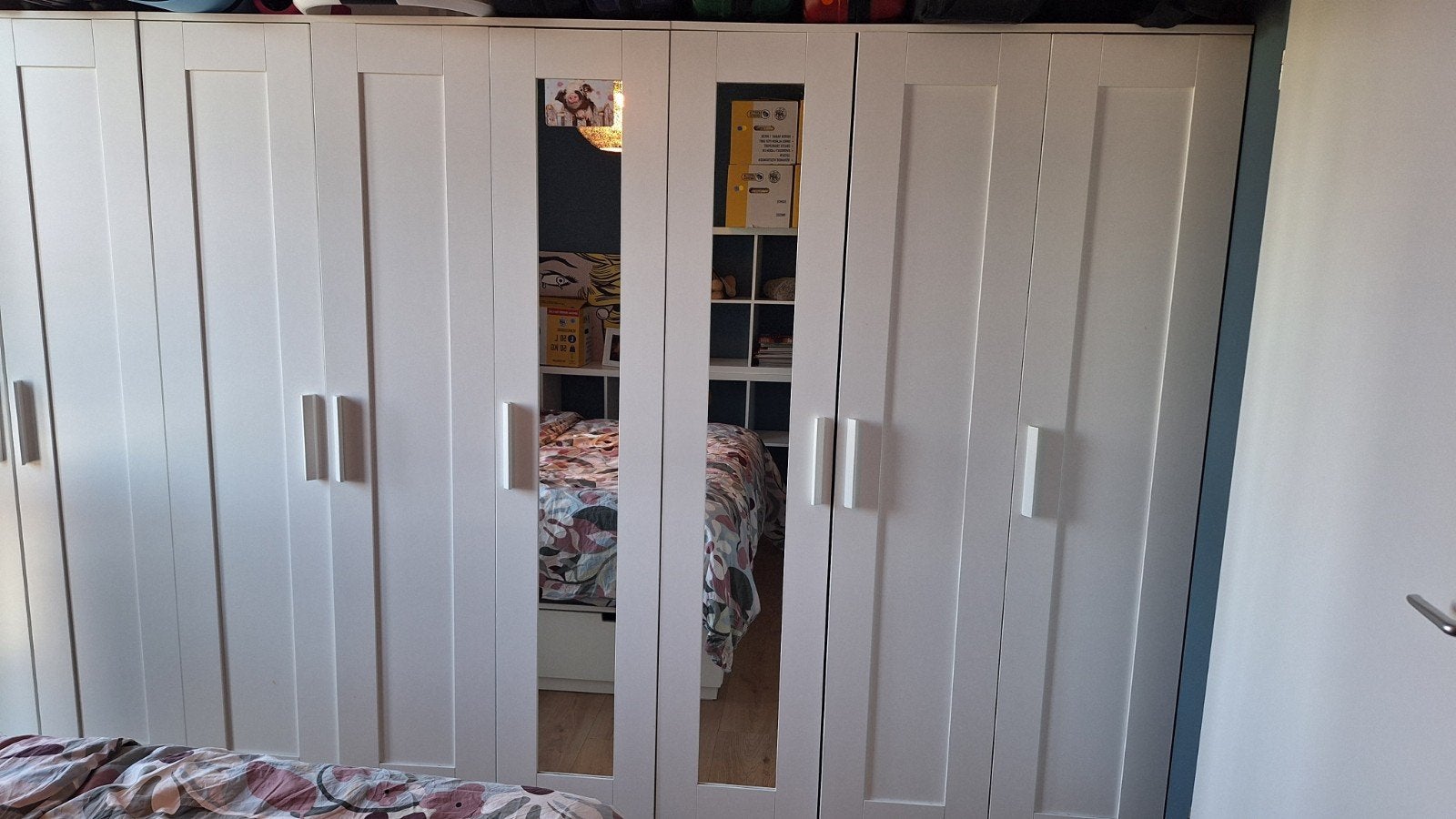 Ikea kledingkast Brimnes met 3 deuren, wit, twee stuks, Ophalen, 100 tot 150 cm, Zo goed als nieuw, 150 tot 200 cm