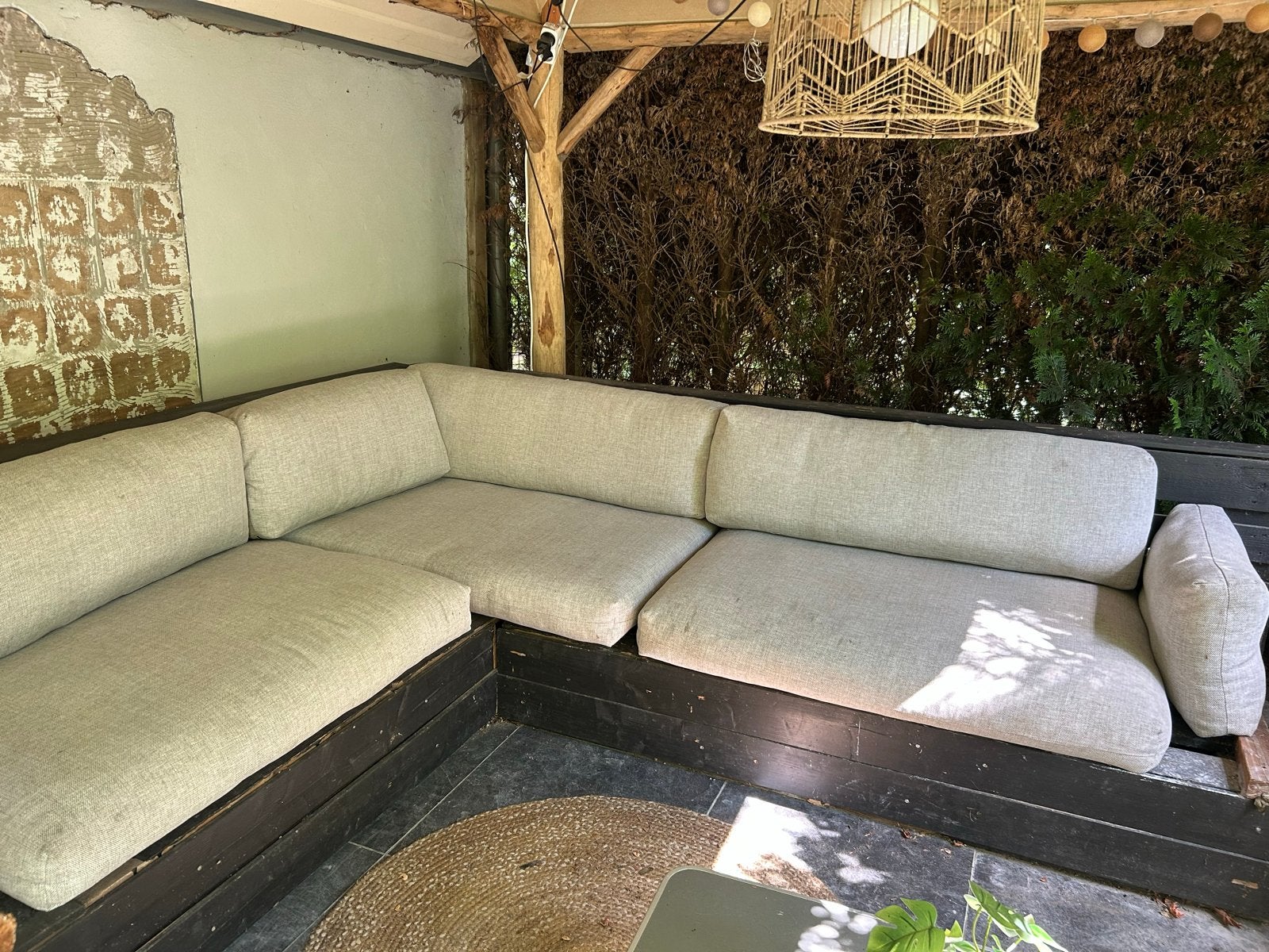 Beige Palletkussens voor Loungeset, Ophalen, Overige materialen, Gebruikt, Loungeset