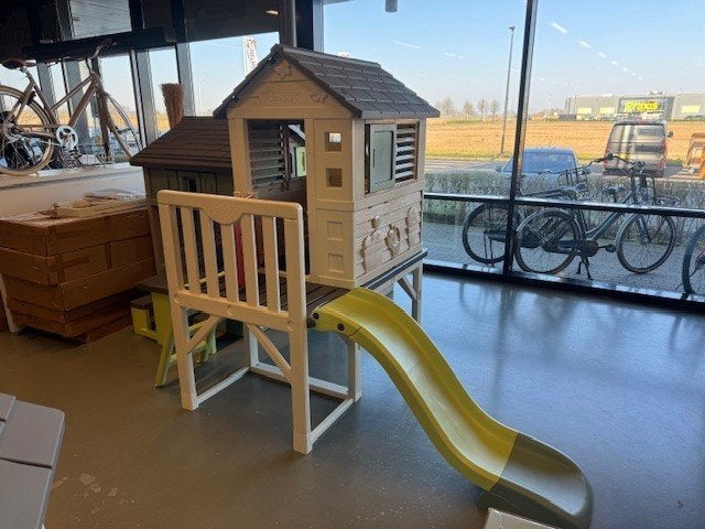 Smoby S.Life Stilt house speelhuis paalwoning +glijbaan €289, Ophalen of Verzenden, Nieuw