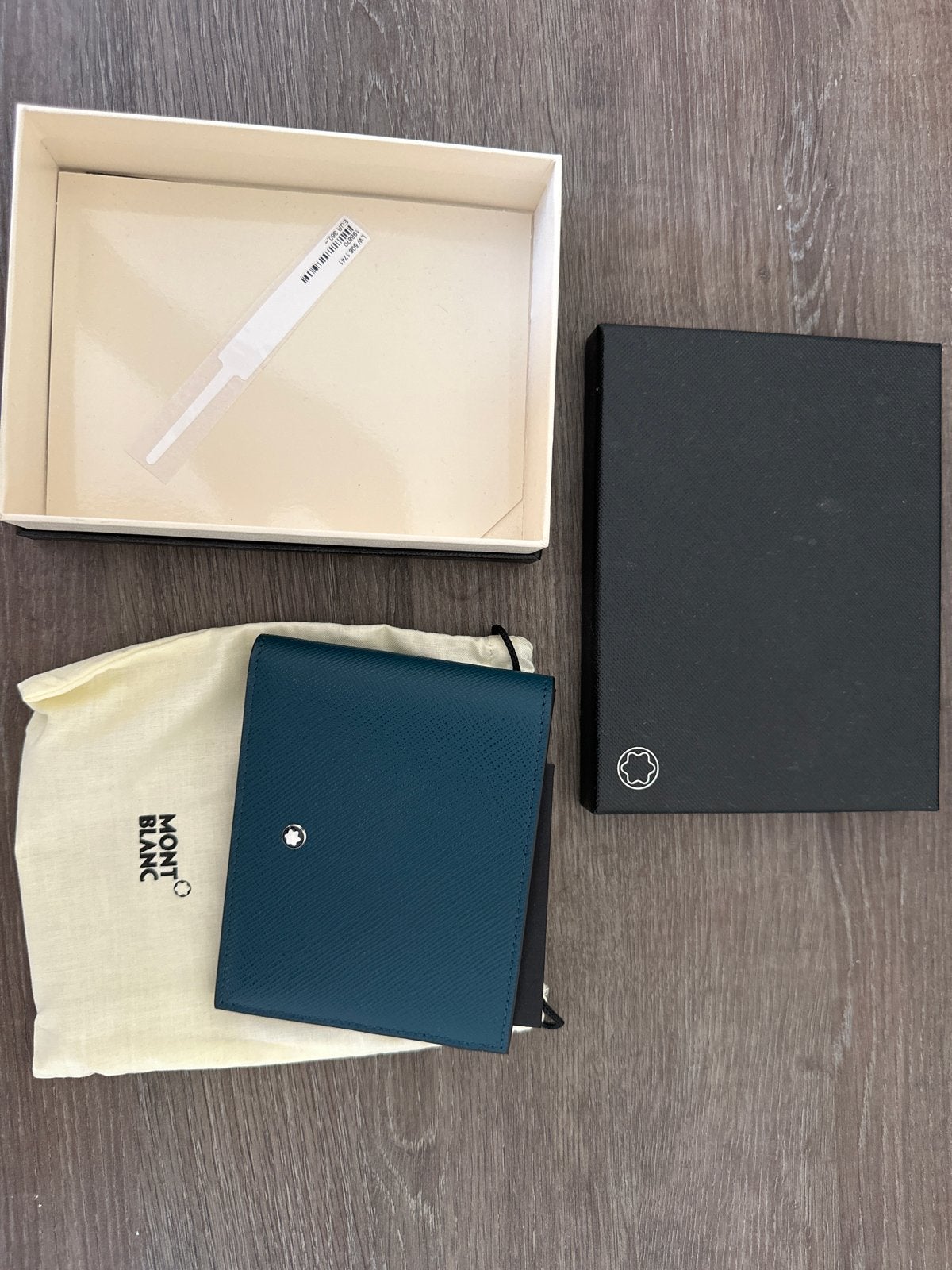 Montblanc donkergroene portemonnee - Nieuwstaat, Sieraden, Tassen en Uiterlijk, Portemonnees, Overige merken, Ophalen of Verzenden