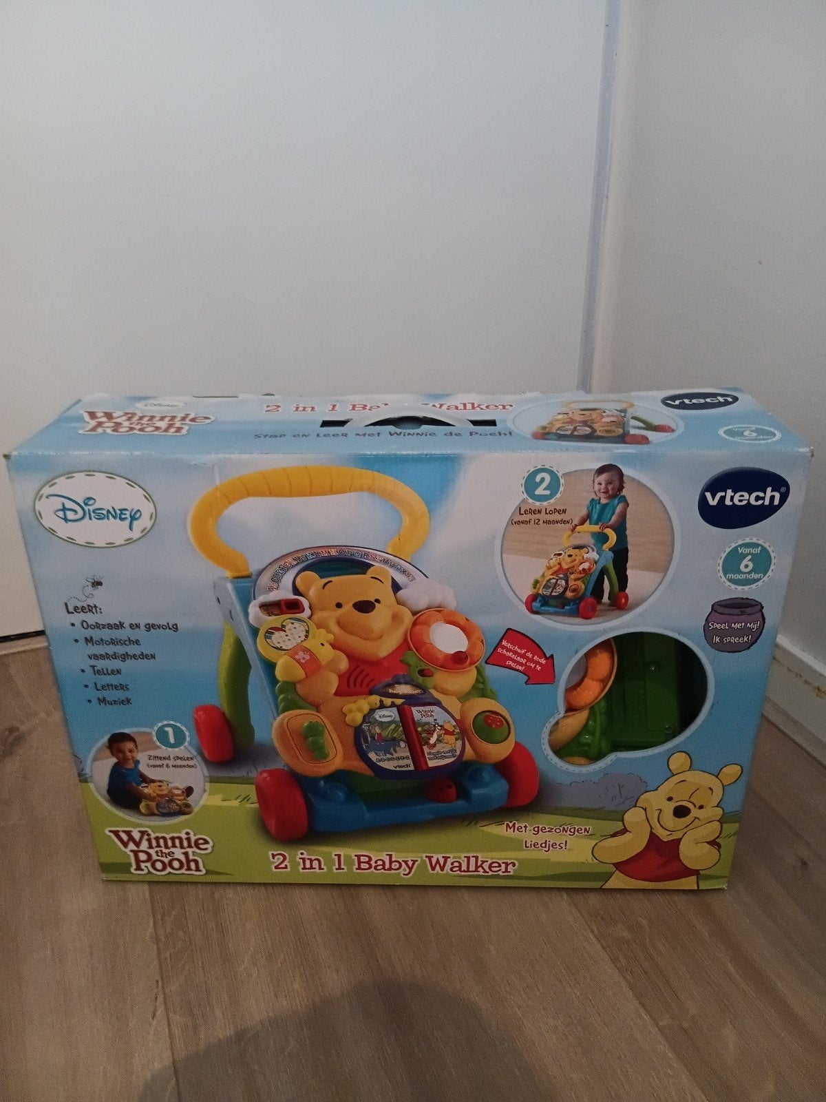 VTech Winnie de Poeh 2-in-1 Baby Walker, Ophalen of Verzenden, Zo goed als nieuw, Overige typen, Met licht