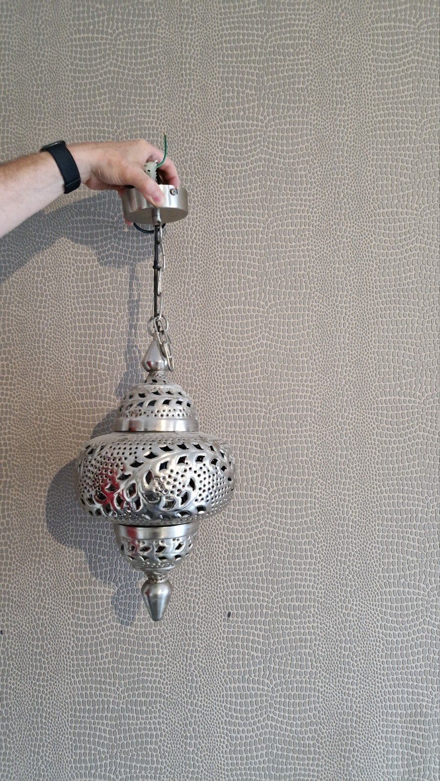 Prachtige Marokkaanse hanglamp - Echt gaaf!, Huis en Inrichting, Lampen | Hanglampen, Ophalen of Verzenden, Zo goed als nieuw