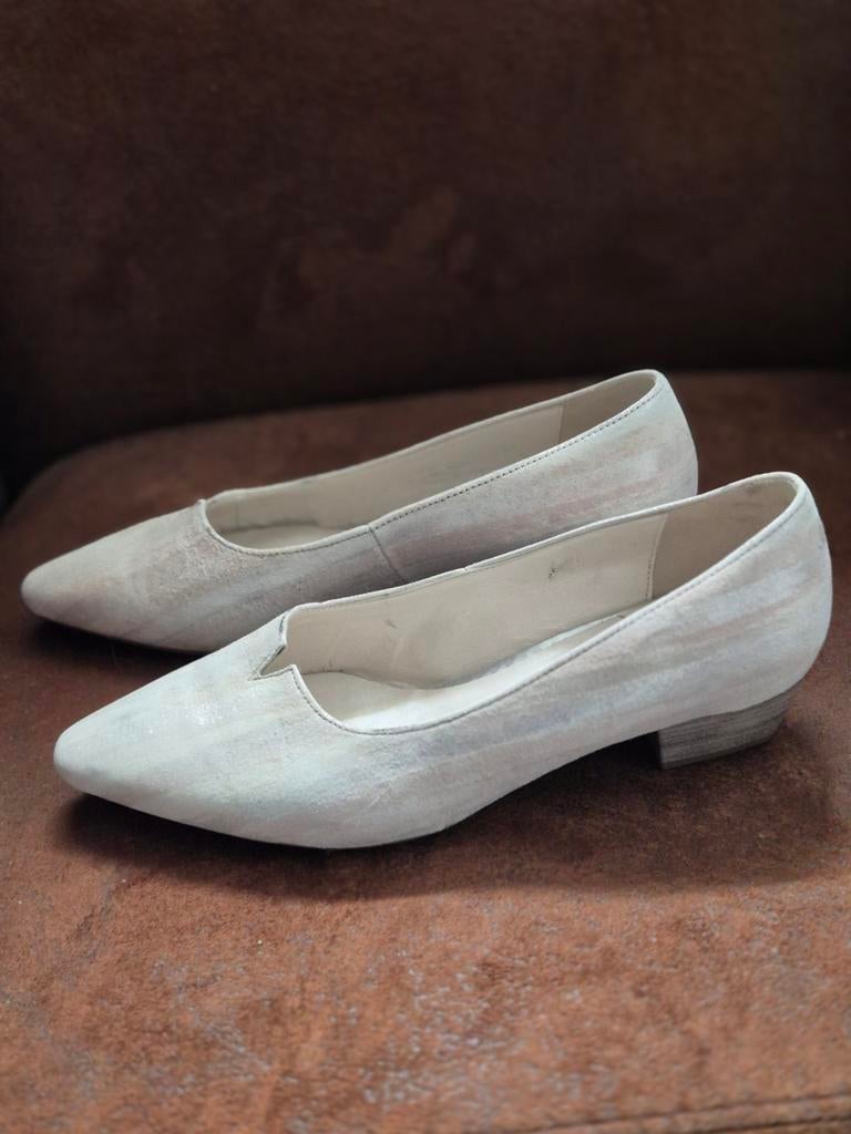 Gabor schoenen maat 37 creme met roze streepjes, Ophalen of Verzenden