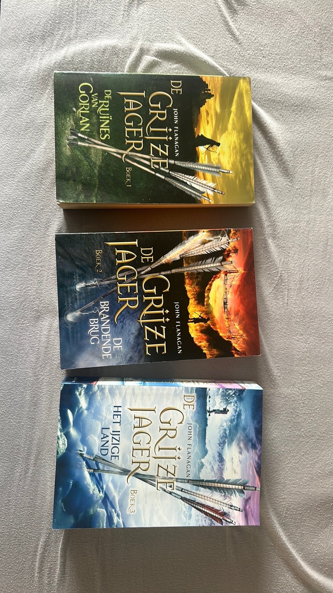 De Grijze Jager (John Flanagan) Boek 1 t/m 3, Boeken, Ophalen of Verzenden