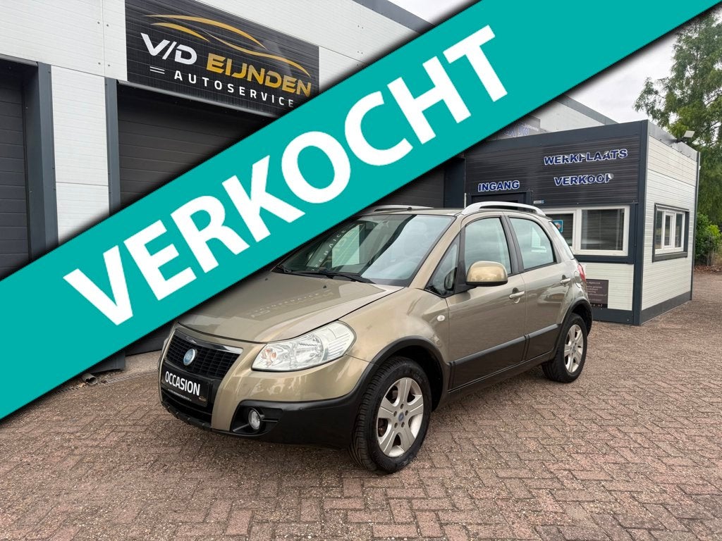 Fiat Sedici 1.6-16V Emotion, Auto's, Stof, Gebruikt, Zwart, 400 kg