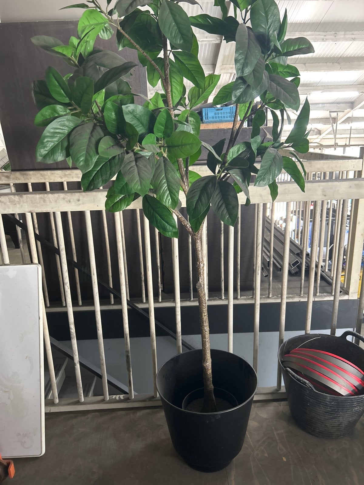 Ikea kunstplant boompje in metalen pot, Ophalen, Binnen, Kunstplant, Kunststof