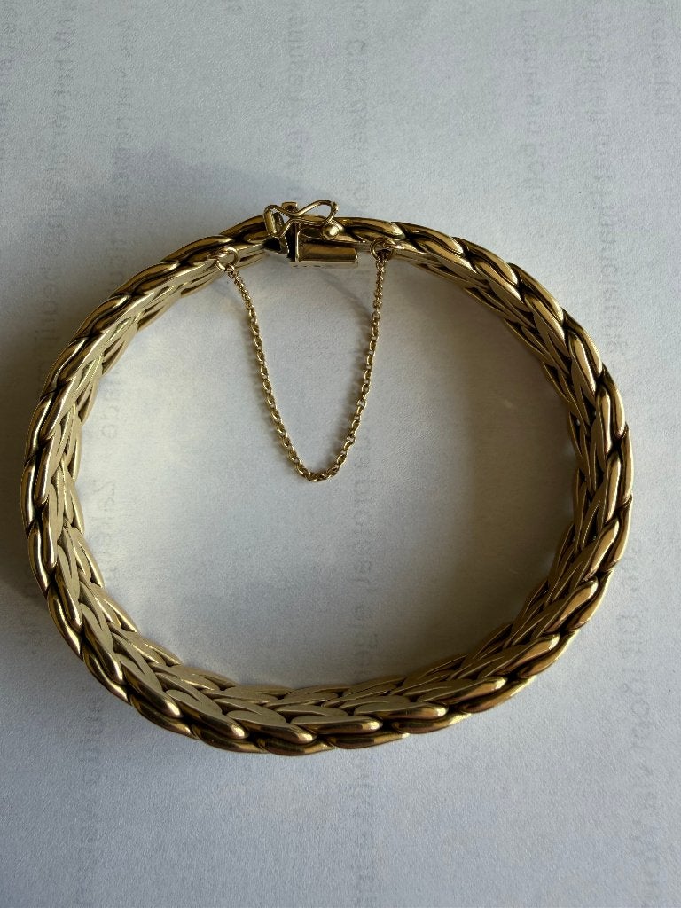 Gouden armband 14 karaats- 585, Sieraden, Tassen en Uiterlijk, Ophalen of Verzenden, Gebruikt, Goud, Goud