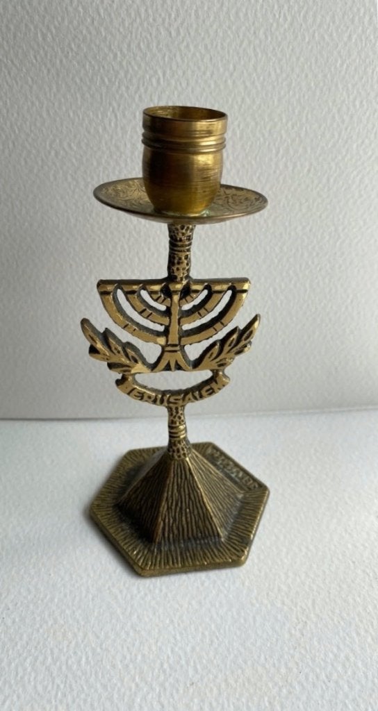 Menorah Candle holder 13 cm hoog, Verzamelen, Ophalen of Verzenden, Gebruikt, Overige typen