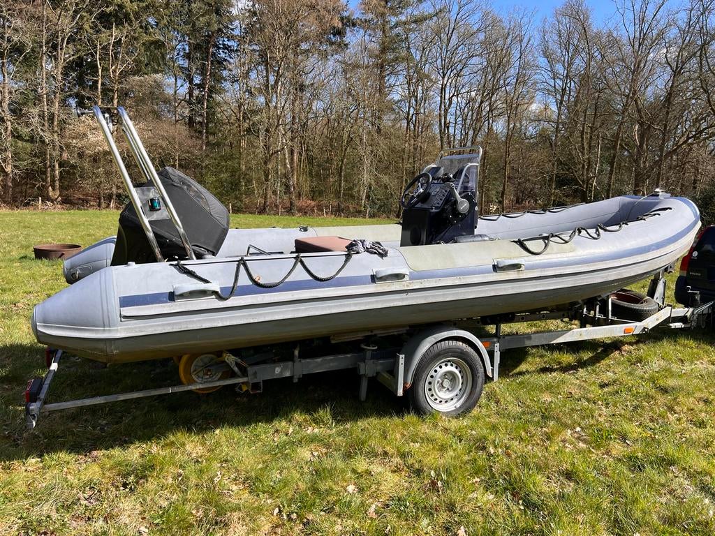 Joker Coaster 580 (2001) met Suzuki 90pk (2013), Gebruikt, 70 tot 120 pk, Benzine, Overige materialen