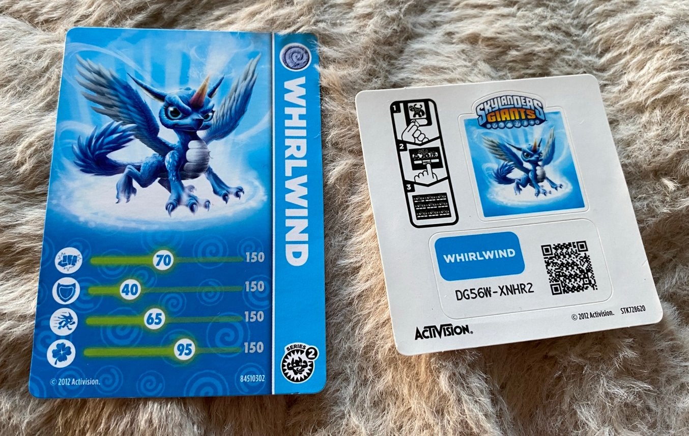 Skylanders - Whirlwind Verzamelkaart, Ophalen of Verzenden, Gebruikt