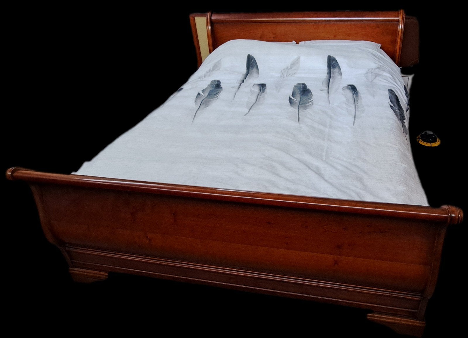 Tweepersoonsbed 160x200cm met 2 elektrische lattenbodems, Ophalen, Tweepersoons, 200 cm, Engelse stijl