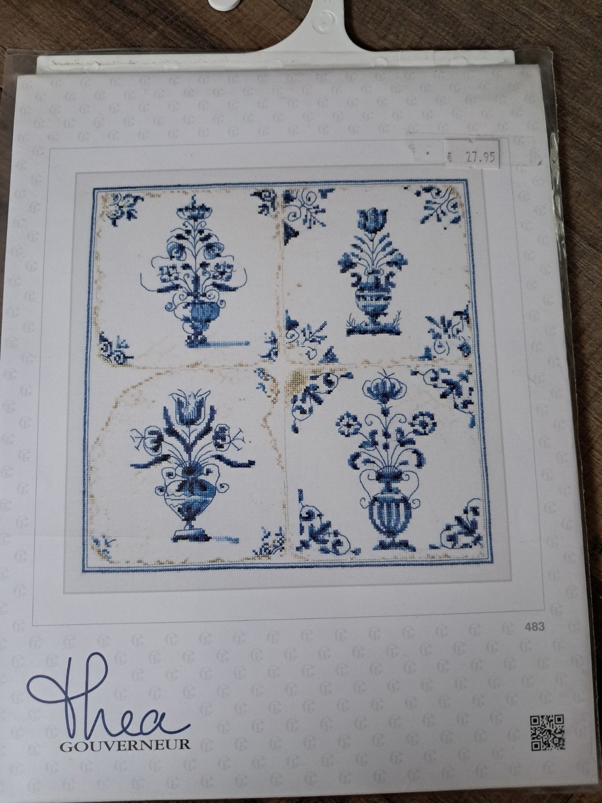 Thea Gouverneur Borduurpakket - Antieke Tegels, Ophalen of Verzenden, Nieuw, Handborduren, Borduurpakket