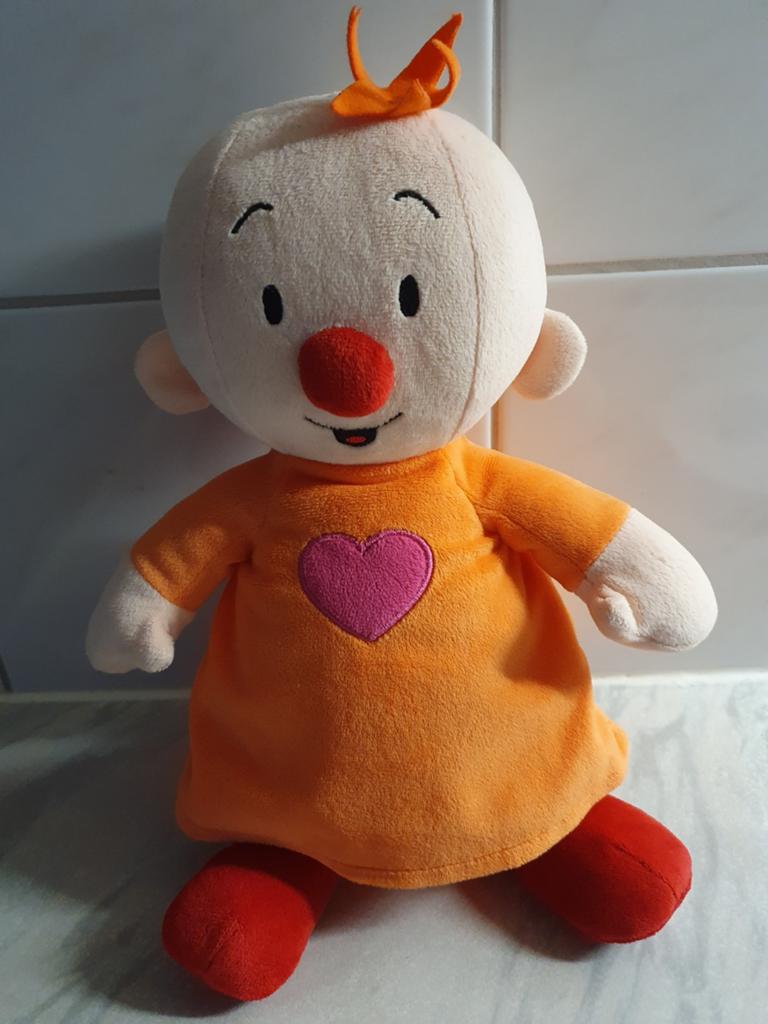 Bumba, Babilu, knuffel 28 cm, Kinderen en Baby's, Speelgoed | Knuffels en Pluche, Oranje, Overige karakters, Overige typen, Ophalen of Verzenden