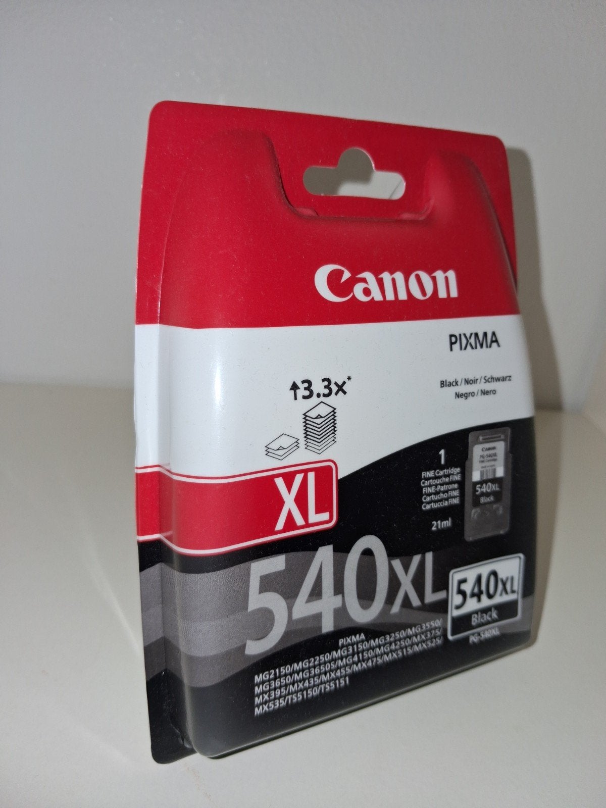 Canon Pixma PG-540XL Zwarte Inktcartridge - Nieuw, Computers en Software, Canon, Info@canon-europe.com, Verzenden, Canon Europa N.V. P.O. Box 2262 1180 EG Amstelveen