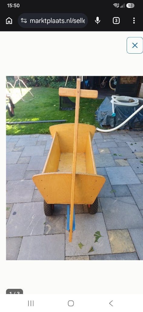 Houten boldetkar, Ophalen, Gebruikt