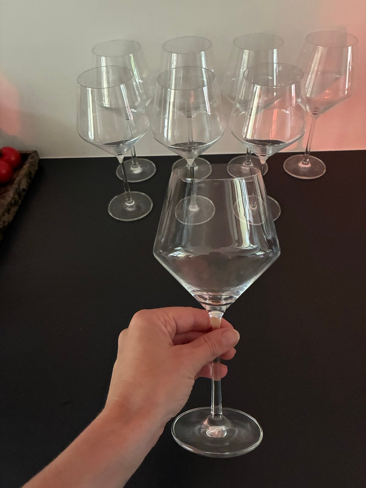 8 Schott Zwiesel grote wijnglazen - Pure serie - Kristal, Glas of Glazen, Overige merken, Ophalen of Verzenden, Modern