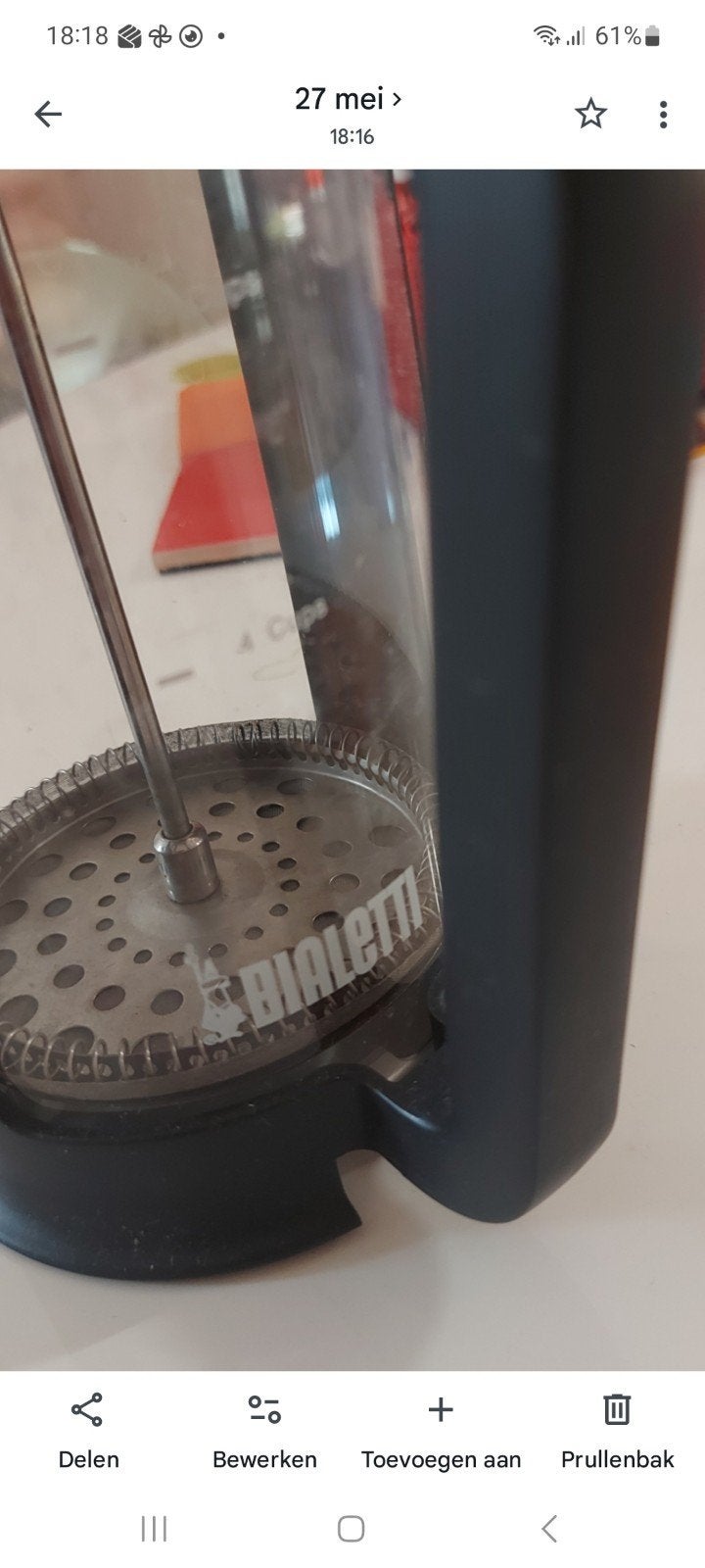 Bialetti French Press Koffiezetter - Zo goed als nieuw, Overige modellen, Gemalen koffie, Ophalen of Verzenden, Zo goed als nieuw