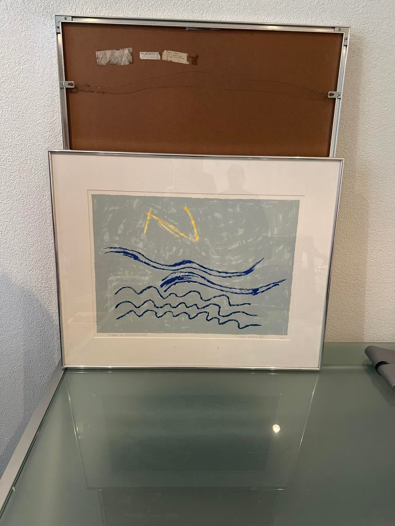 Harrie Gerritz - Fluss in Nebellandschaft (1987), Ophalen of Verzenden