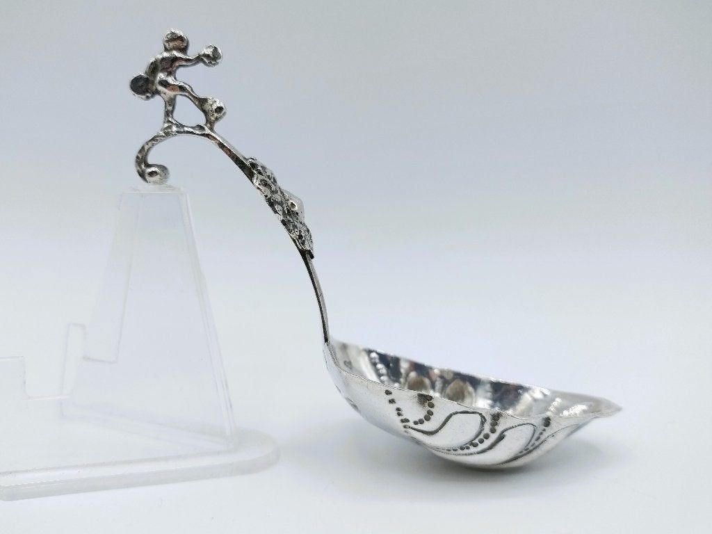 Zilveren roomlepel, Bolsward, ca. 1740, Verzenden, Zilver