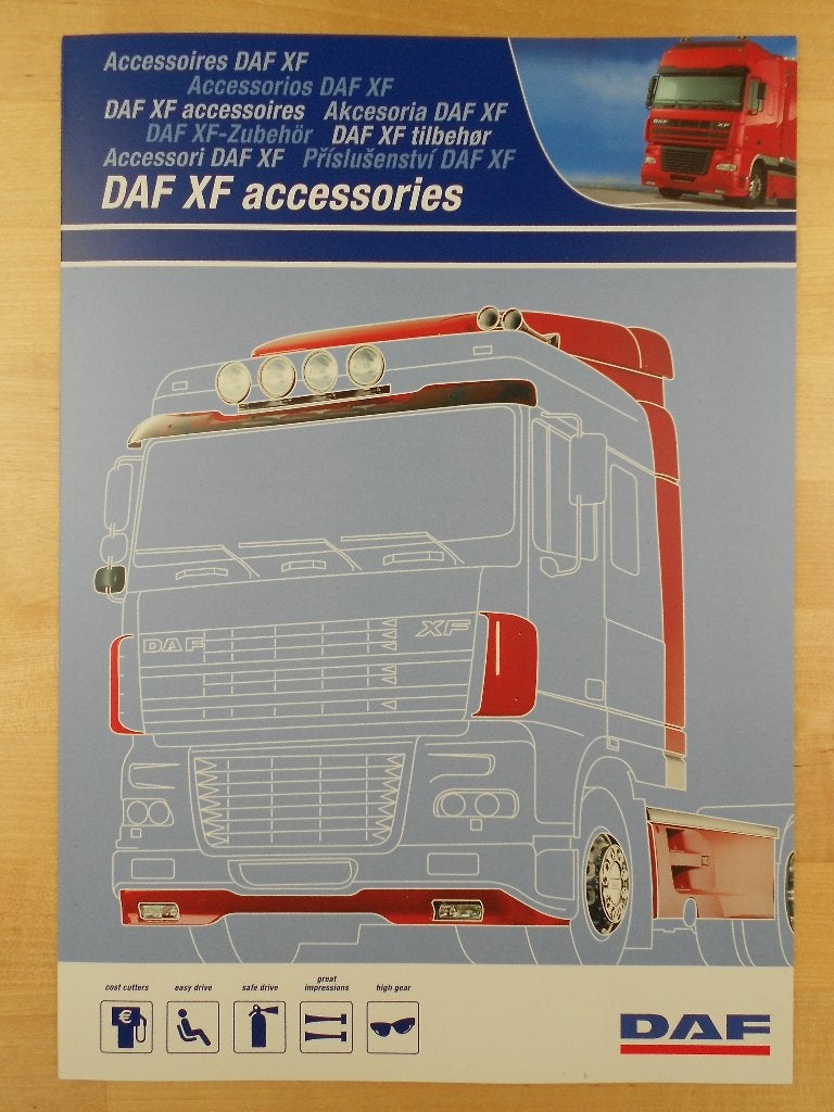 DAF XF Accessoires Brochure 2002 – NL XF95 95, Boeken, Ophalen of Verzenden, Zo goed als nieuw, Overige merken, DAF
