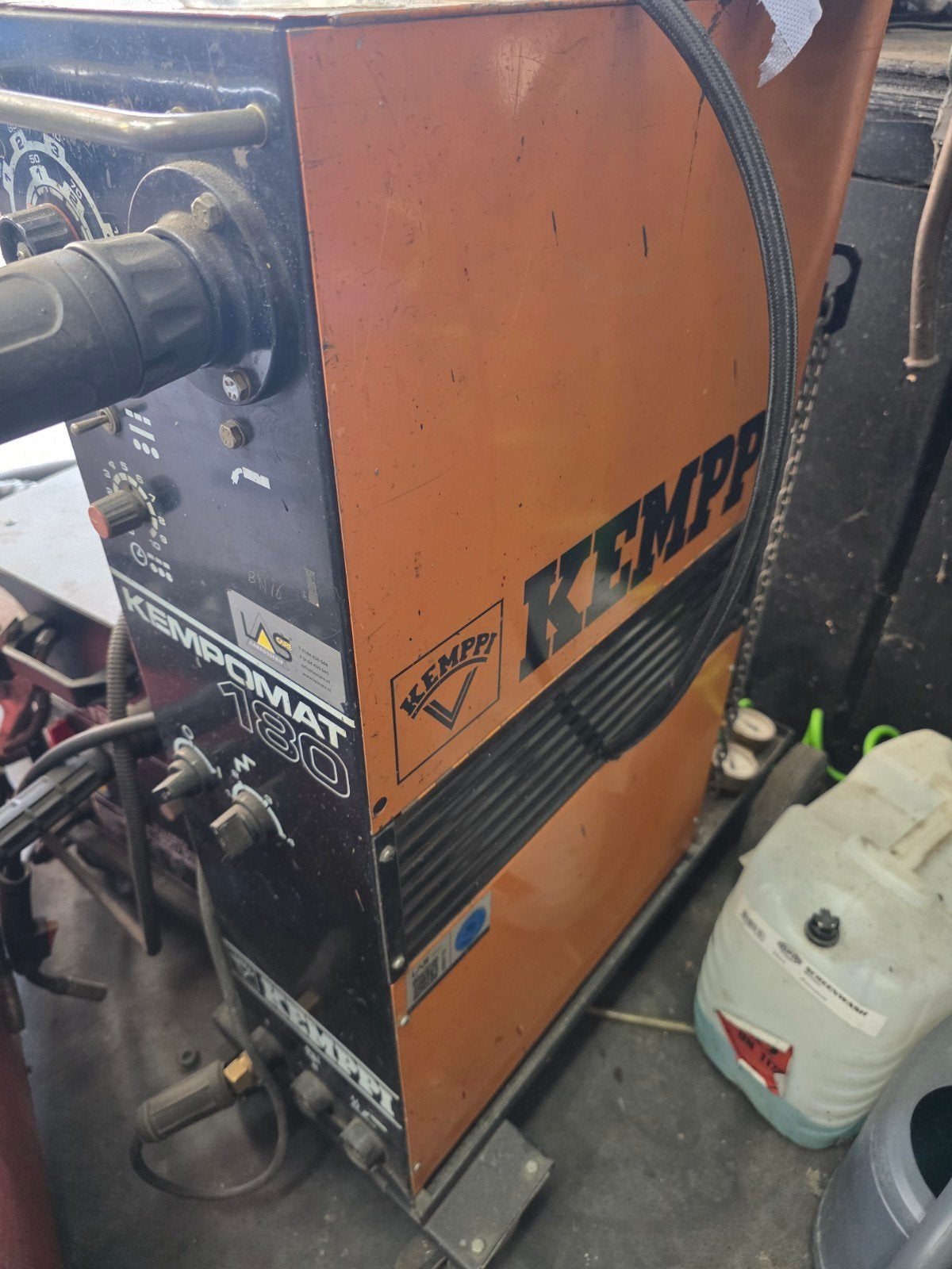 kemppi kempomat 180 ampere lasapparaat, Ophalen, Gebruikt
