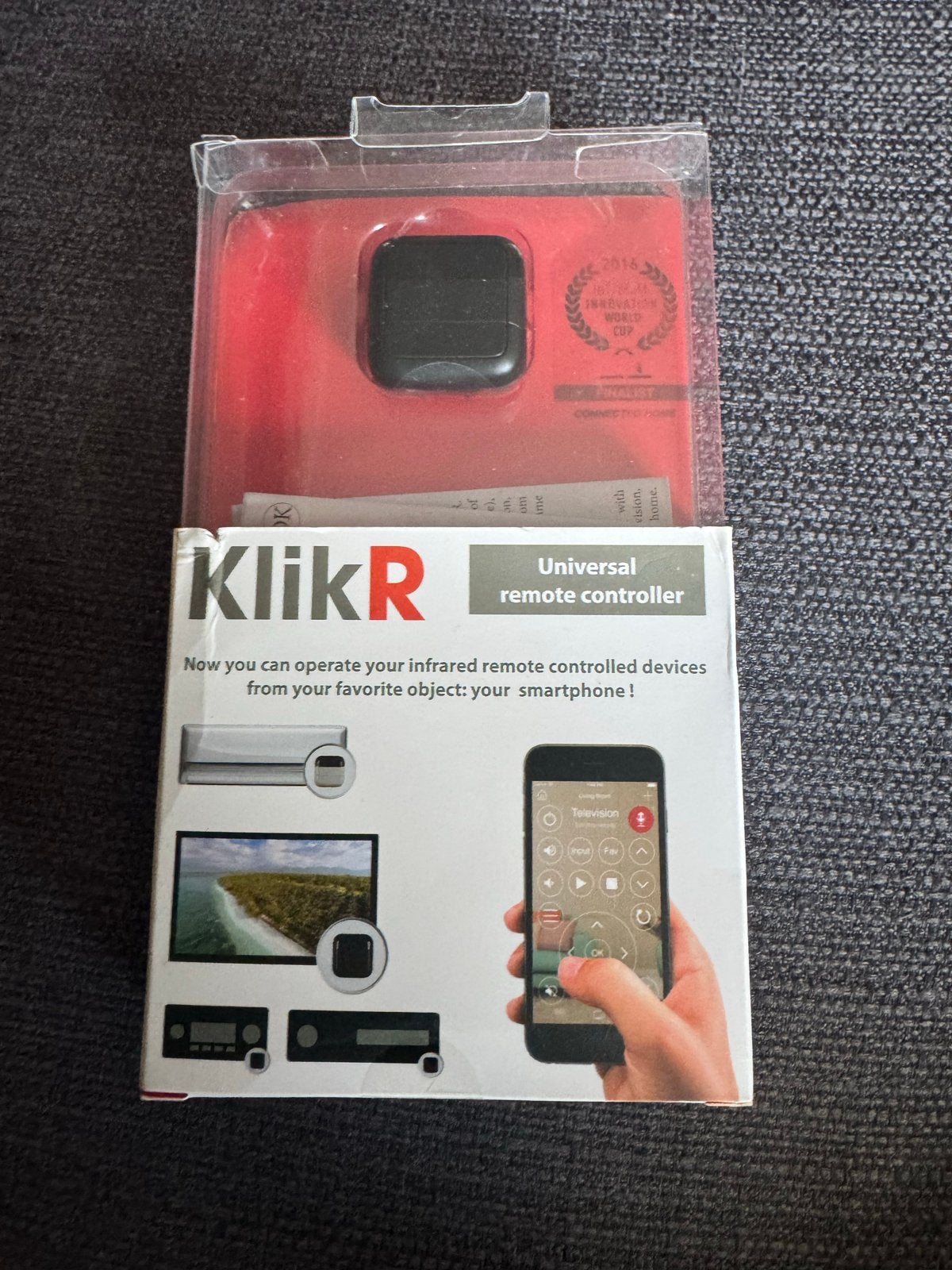 KlikR Universele Afstandsbediening voor Smartphone, Ophalen of Verzenden, Nieuw, Universeel, Dvd