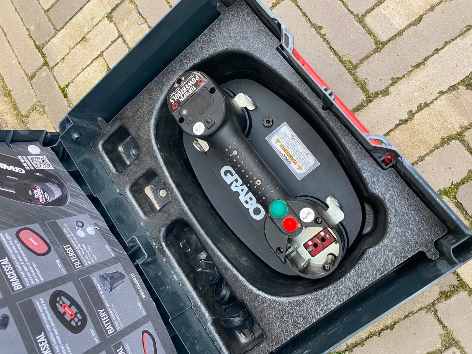 Grabo Pro Elektrische Vacuüm Tegeldrager in systainer, Ophalen, Gebruikt