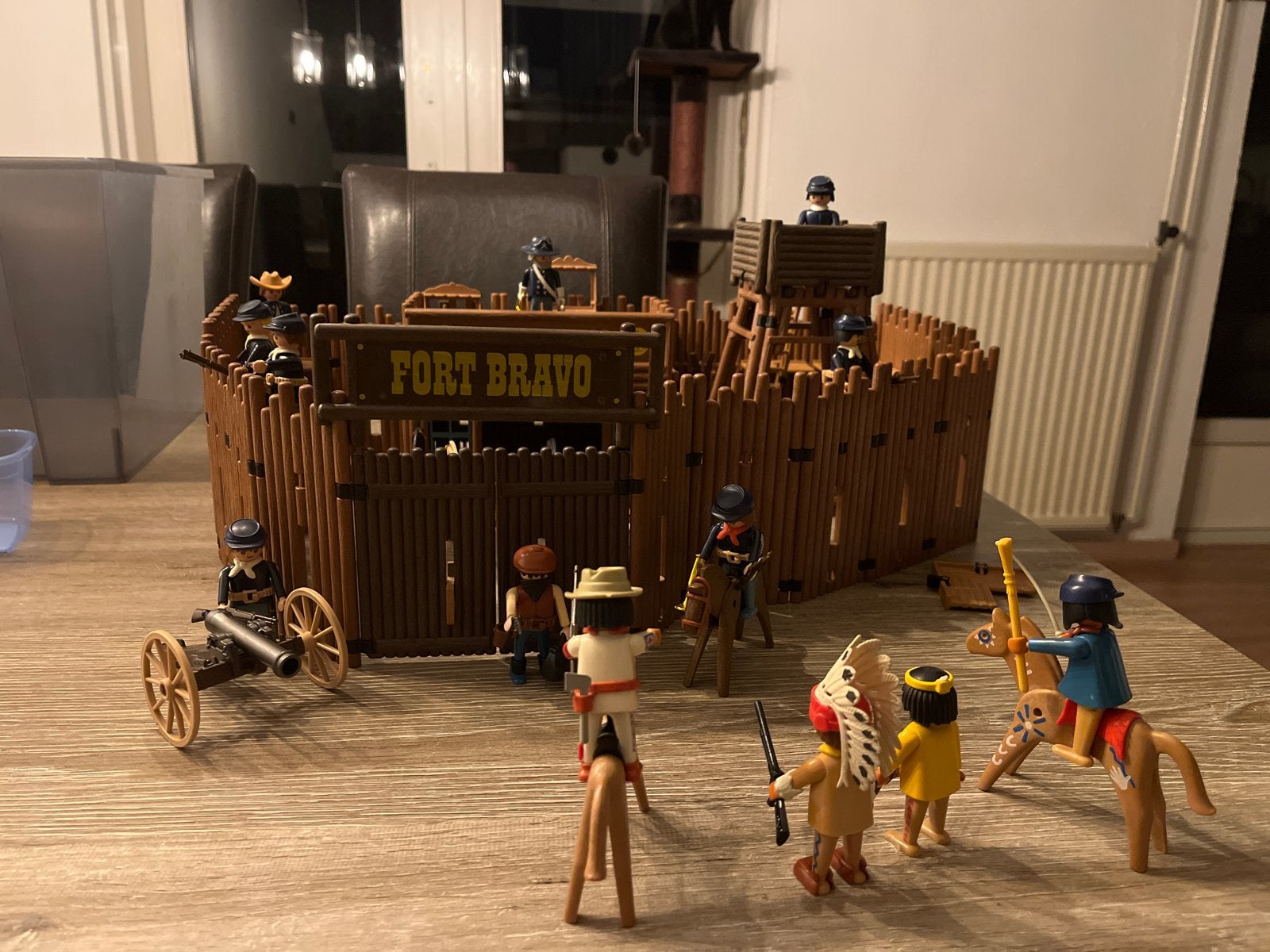 Playmobil Fort Bravo Western Set met Figuren en Accessoires, Gebruikt, Complete set, Kasteel/Fort, Historisch