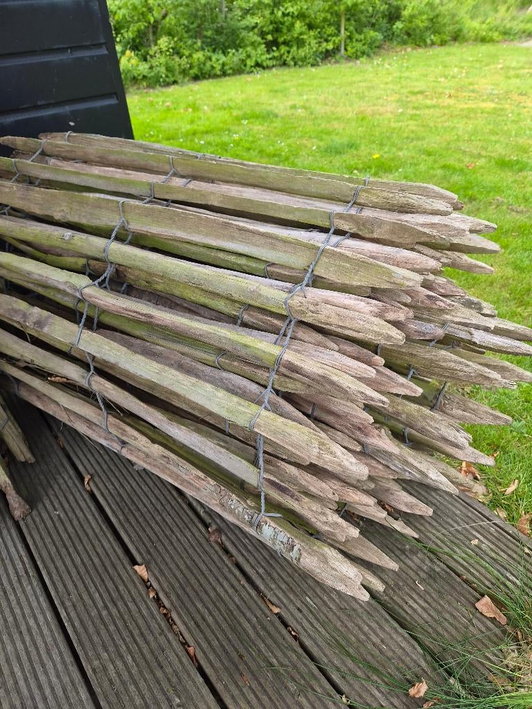 Schapenhekwerk Frans eiken, Tuin en Terras, Tuinhekken en Hekwerk, Ophalen, Gebruikt, Hout, Tuinhek