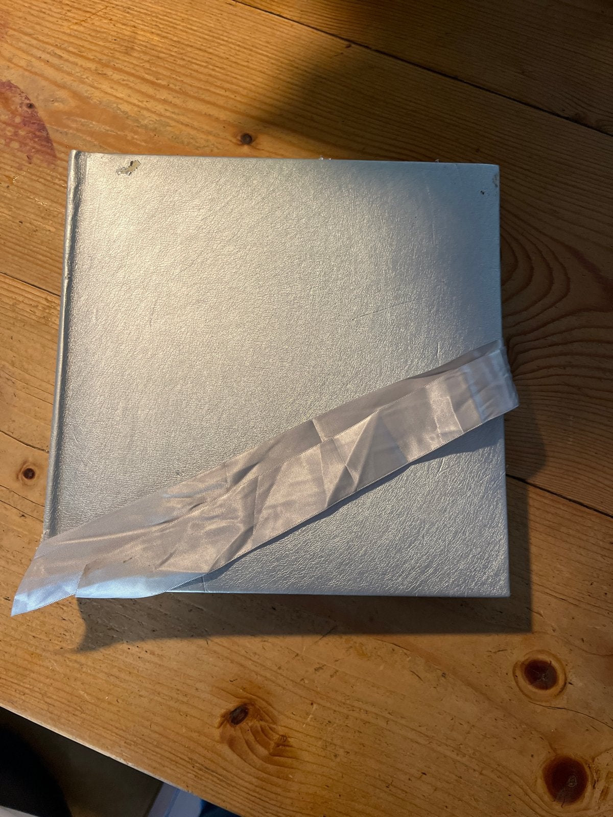 Fotoboek HEMA met vloeipapier en lintsluiting, Met lint, Plakboek, Zilver, Ophalen of Verzenden