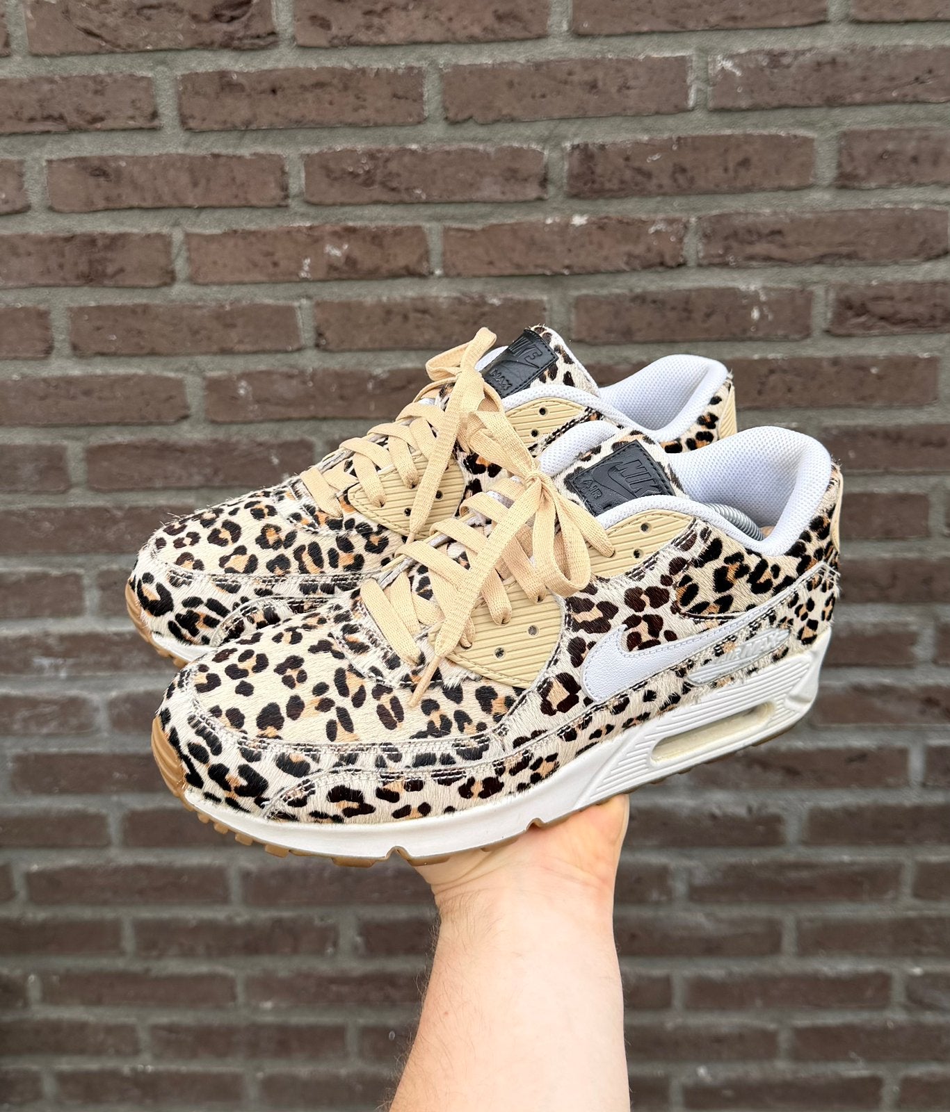 Nike Air Max 90 iD Leopard Ponyhair Safari Animal, Kleding | Heren, Schoenen, Overige kleuren, Ophalen of Verzenden, Sneakers of Gympen