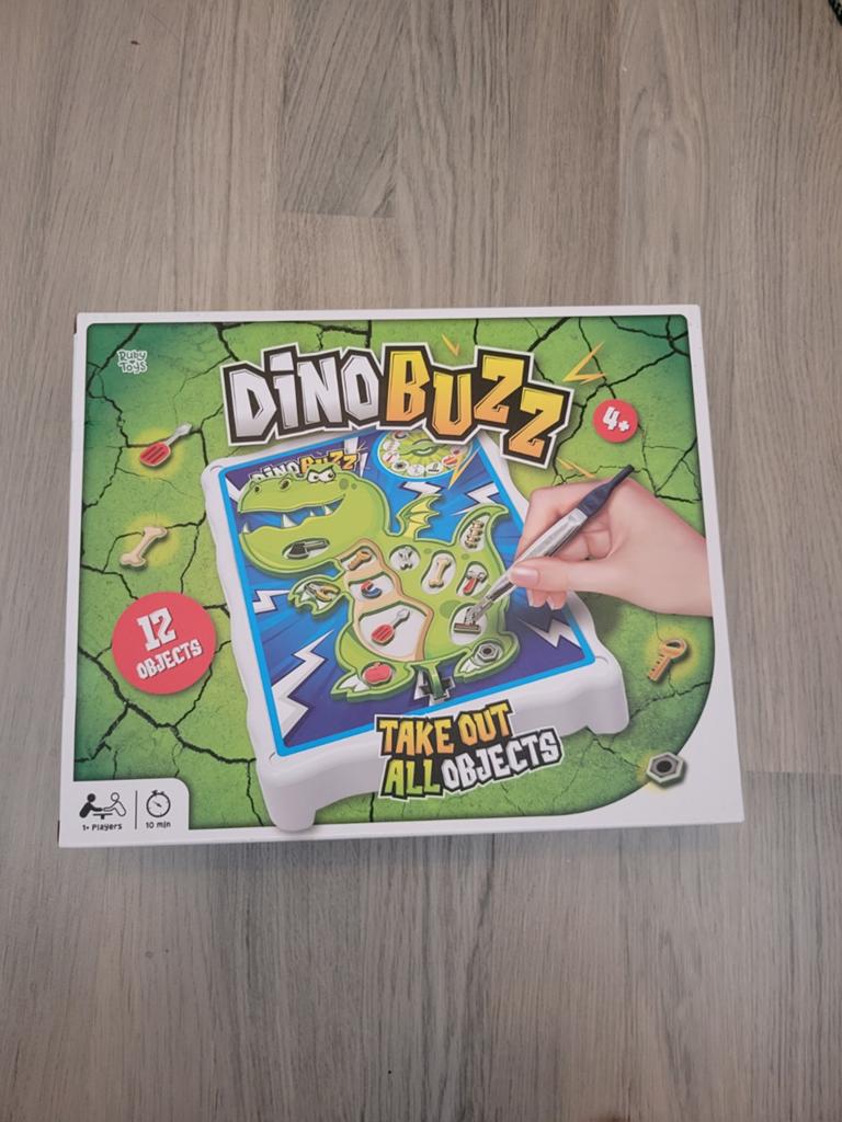 Dino Buzz: Leuk en uitdagend spel voor kinderen, Hobby en Vrije tijd, Gezelschapsspellen | Bordspellen, Zo goed als nieuw, Een of twee spelers