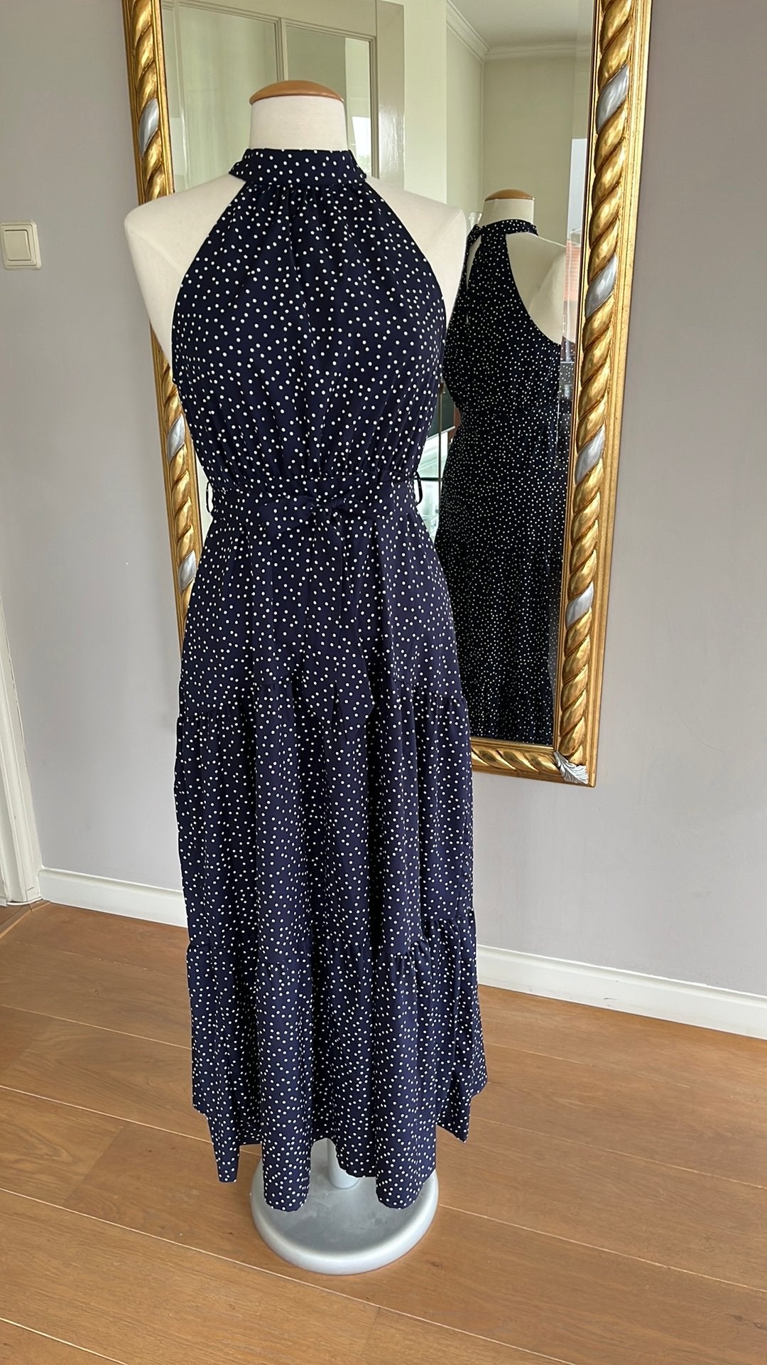PACHTIG STROKEN JURKJE, Kleding | Dames, Verzenden, Zo goed als nieuw, Blauw, Knielengte