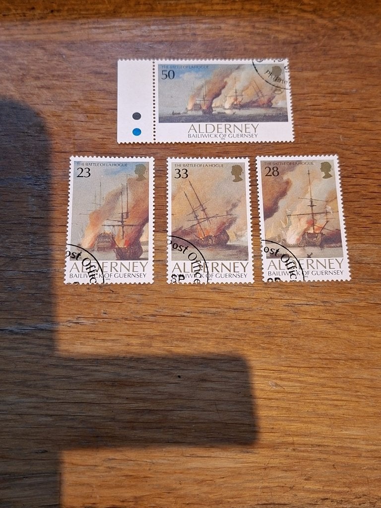 Alderney gestempeld - nr. 55 56 57 58, Ophalen of Verzenden, Gestempeld